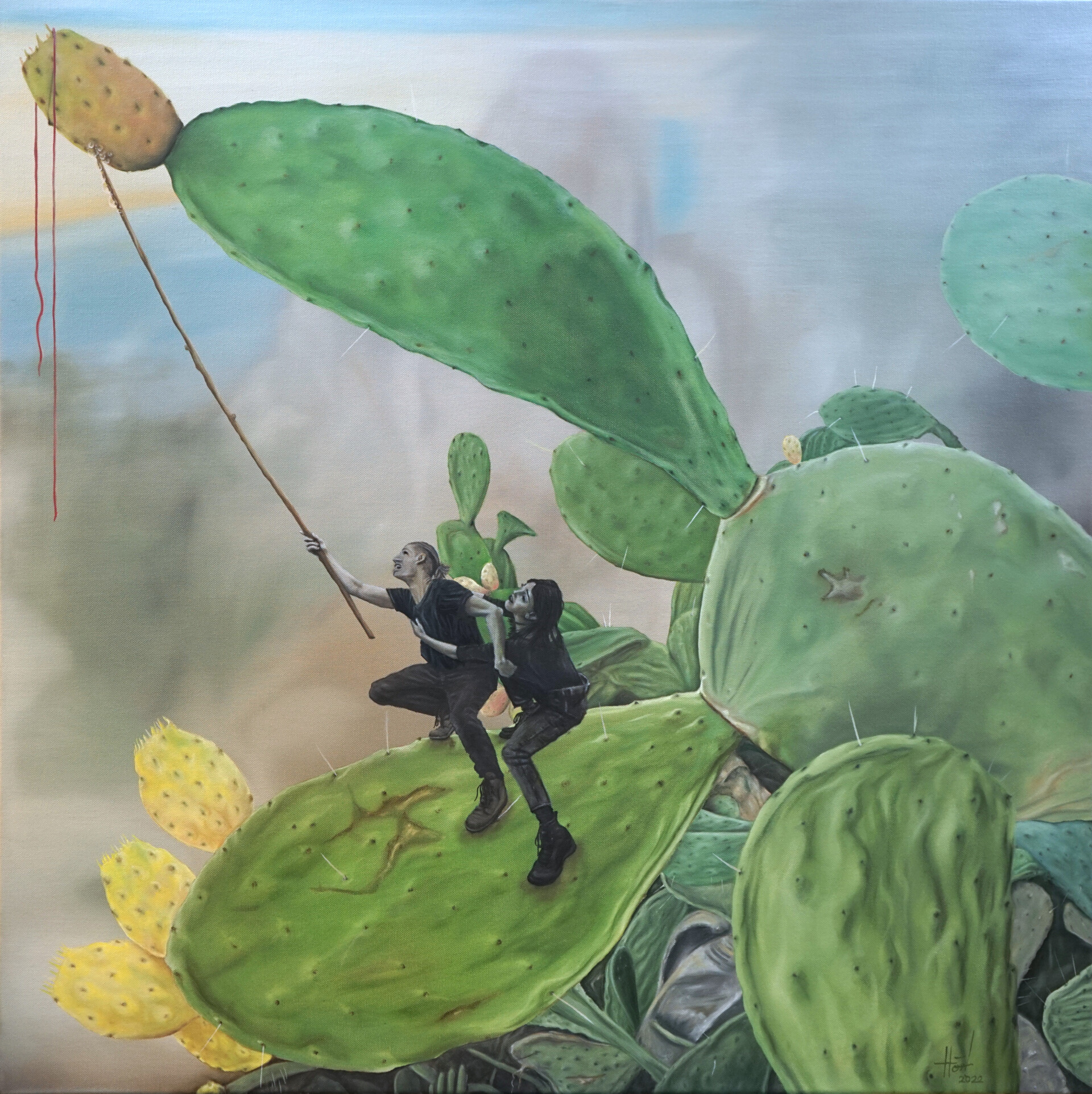 Gemälde "Der Saft der Kaktusfeige" von Martin Hörtnagl